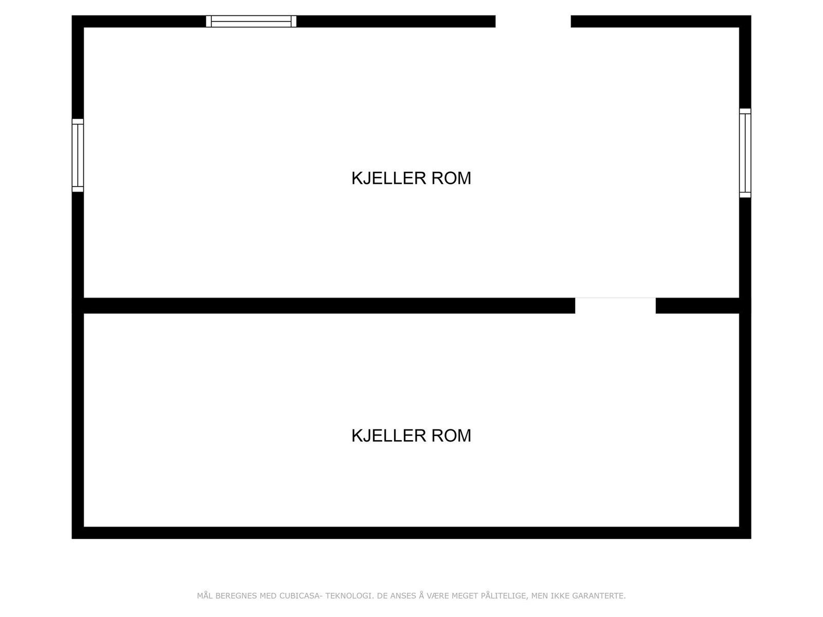 Plantegning kjeller Galleribilde