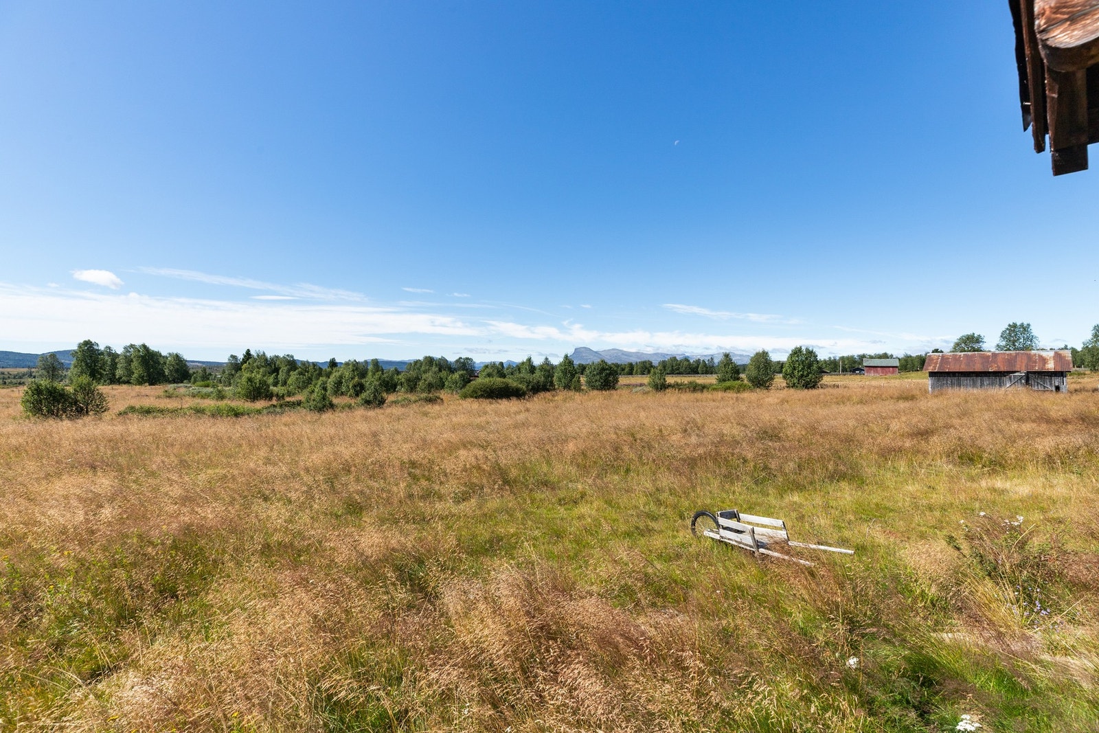 Eiendommen er inngjerdet og har grind. Det ses at det er behov for oppgradering av grind og gjerdet bør ses over og repareres eventuelt byttes Galleribilde