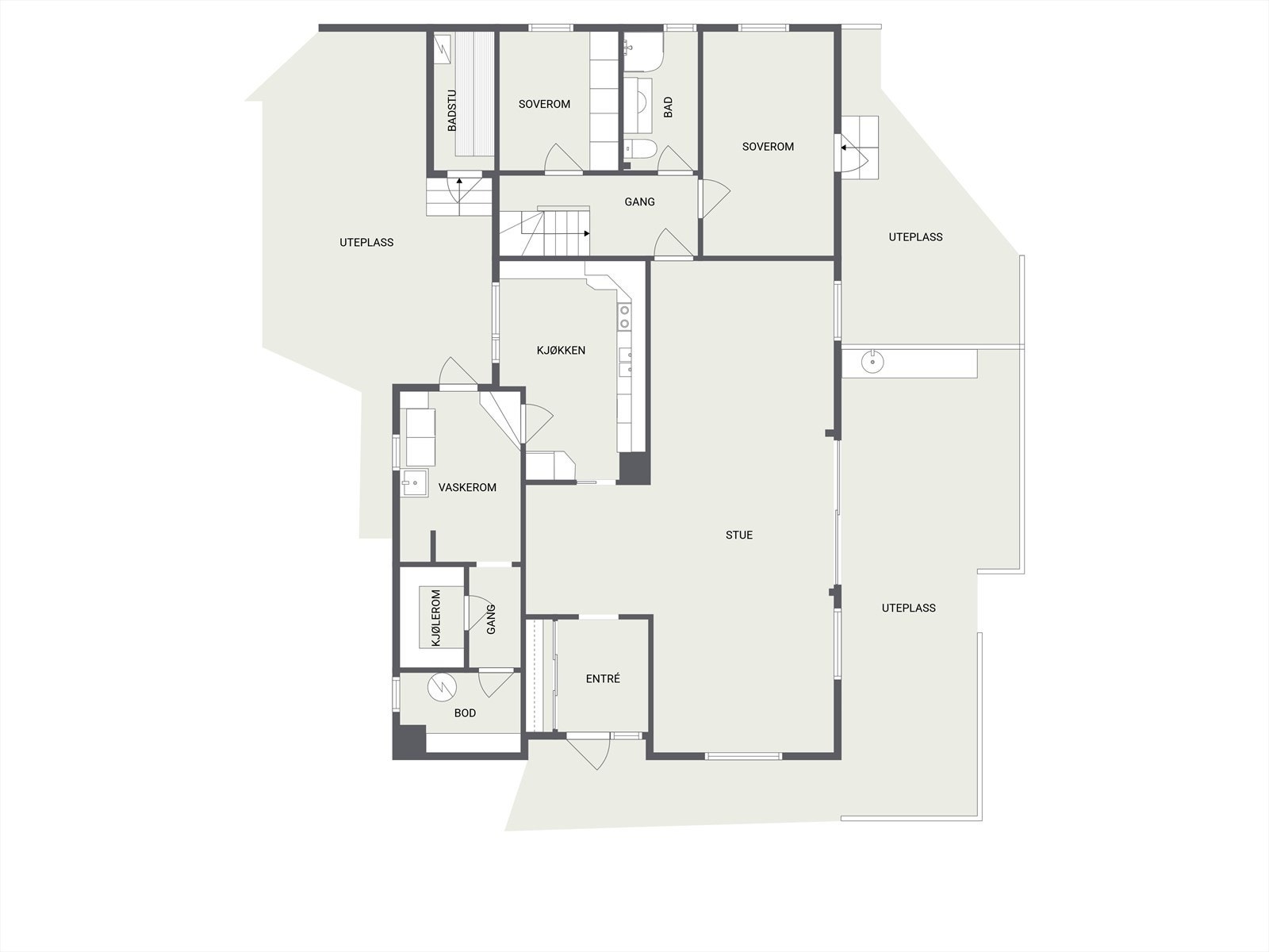 Plantegning 1.Etasje Galleribilde