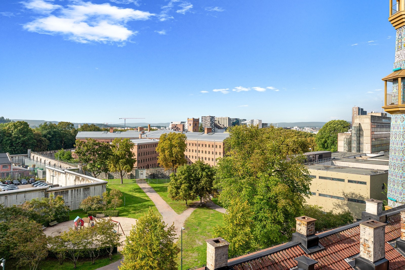 Panoramautsikt fra takterrassen Galleribilde