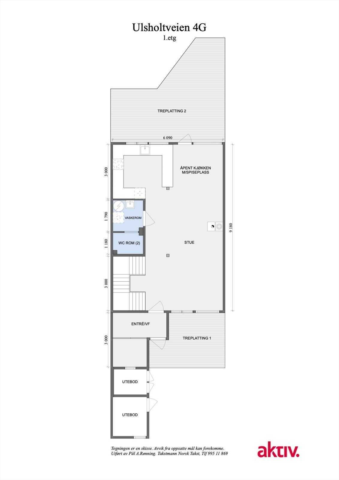 Planskisse 1.etasje. Galleribilde