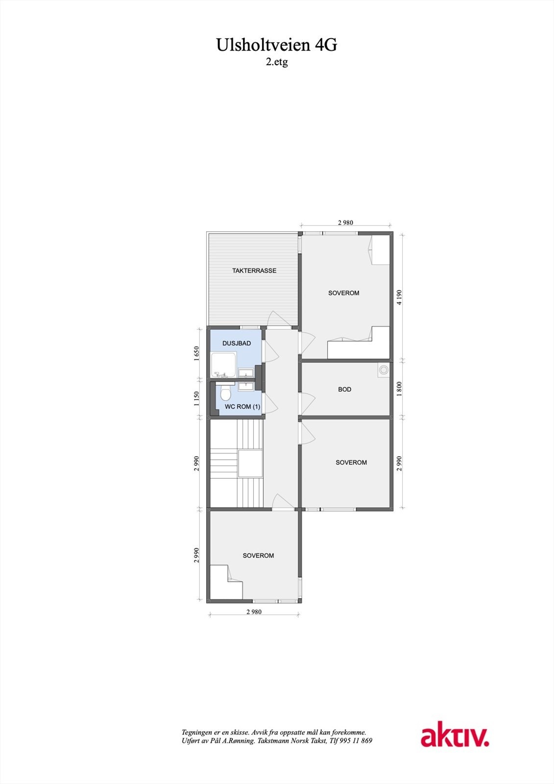 Planskisse 2.etg. Galleribilde