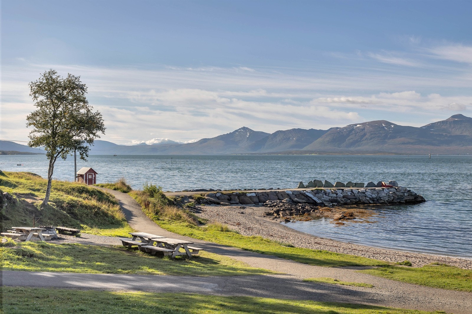 Det å ha en stranf i "bakgården" er en sjelden luksus Galleribilde
