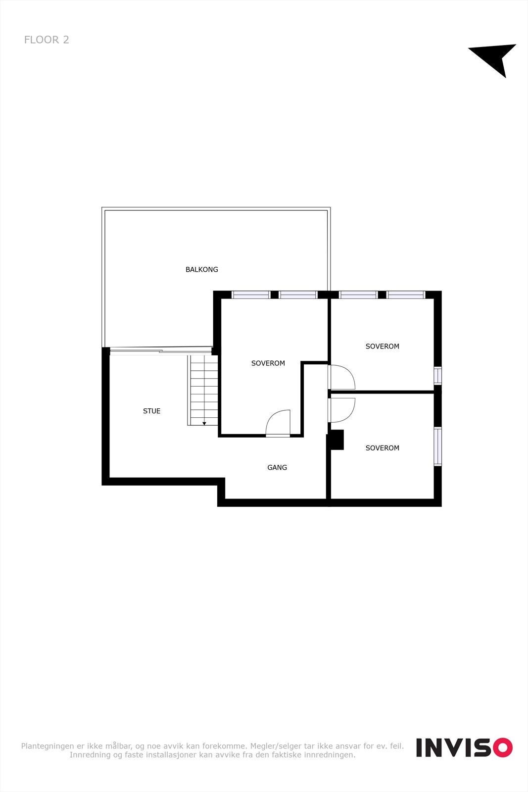 Plantegning 2.etg. Galleribilde