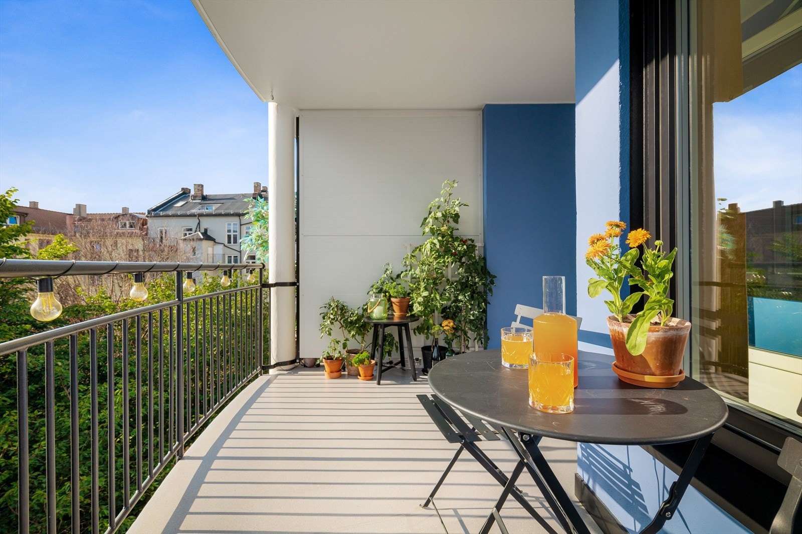 Den sydvestvendte orienteringen byr på gode muligheter for ettermiddag- og kveldssol. Galleribilde