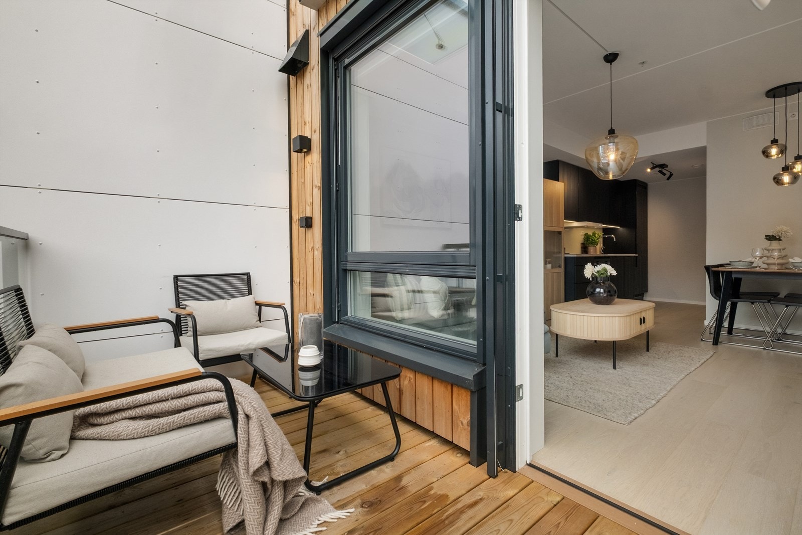 Uteplassen blir en forlengelse av oppholdsrommet. Galleribilde