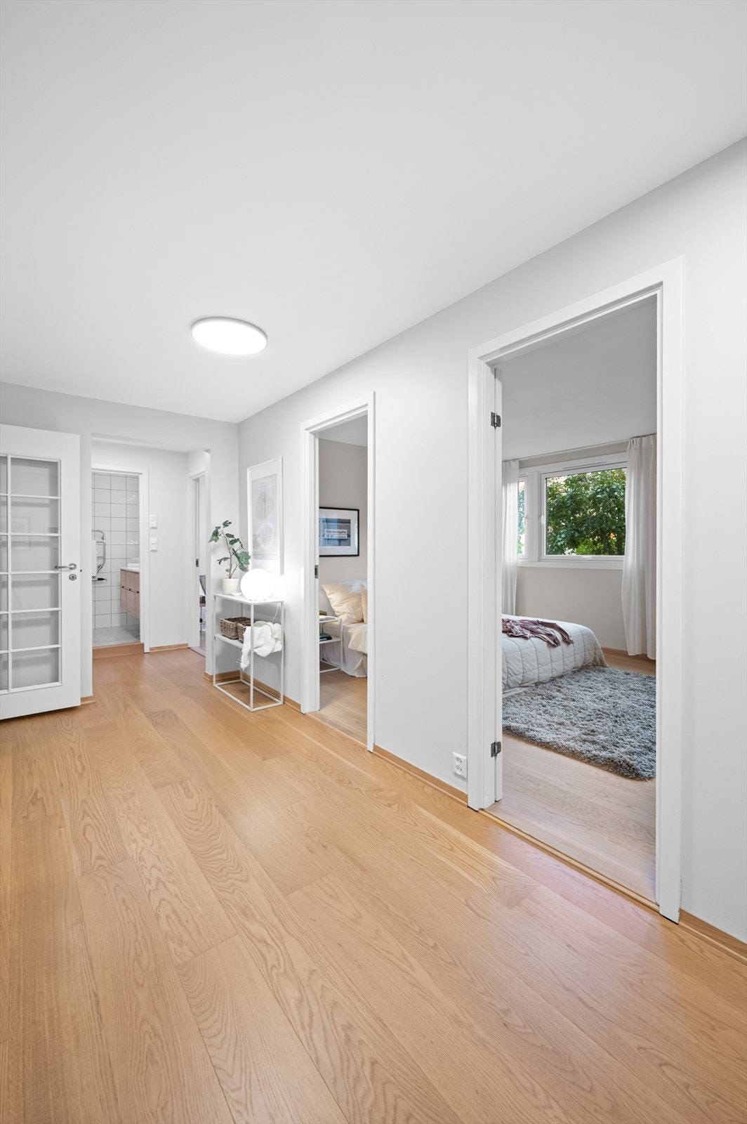 Mellomgangen er malt i elegante toner. Galleribilde