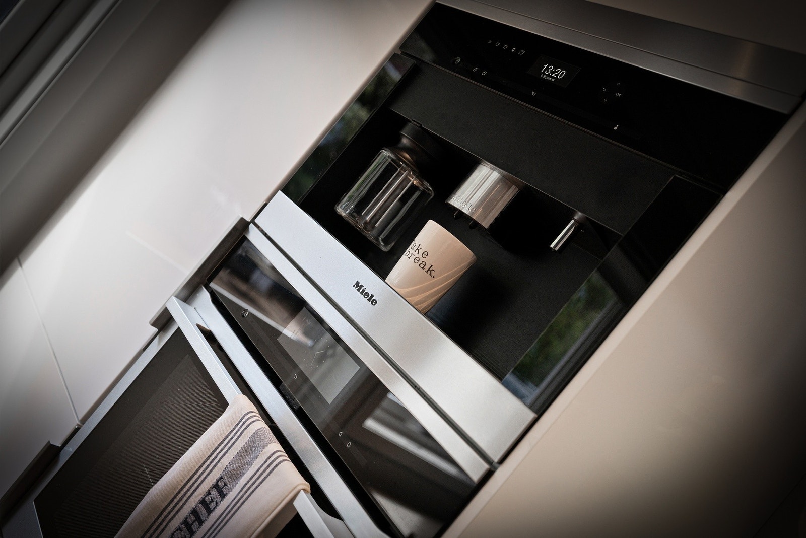 Innebygget kaffemaskin fra Miele. Galleribilde