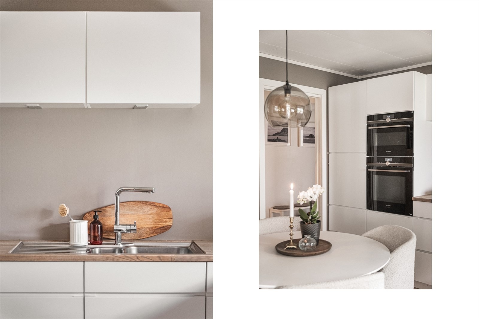 Det er spiseplass for en familie på kjøkken Galleribilde