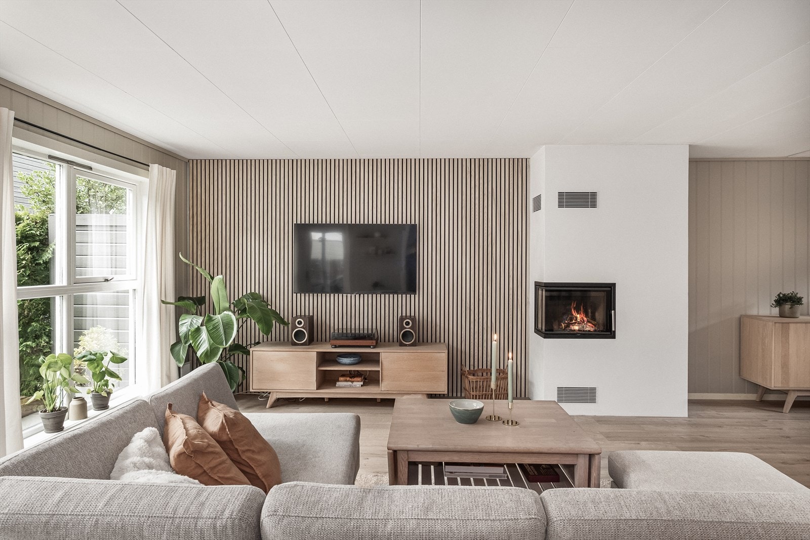 Lys og åpen stue på 45 kvm Galleribilde