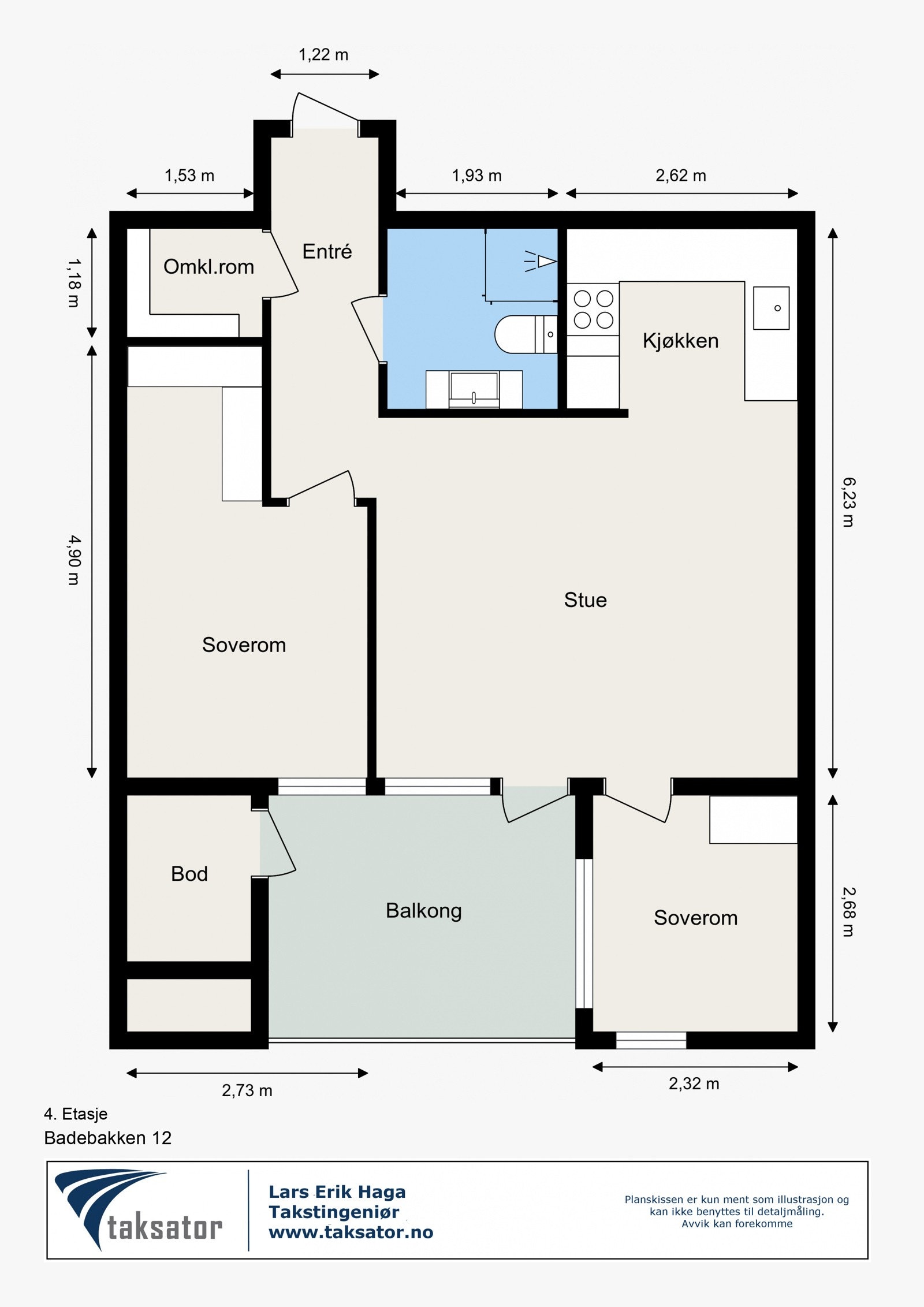 Plantegning - velkommen til visning. Galleribilde