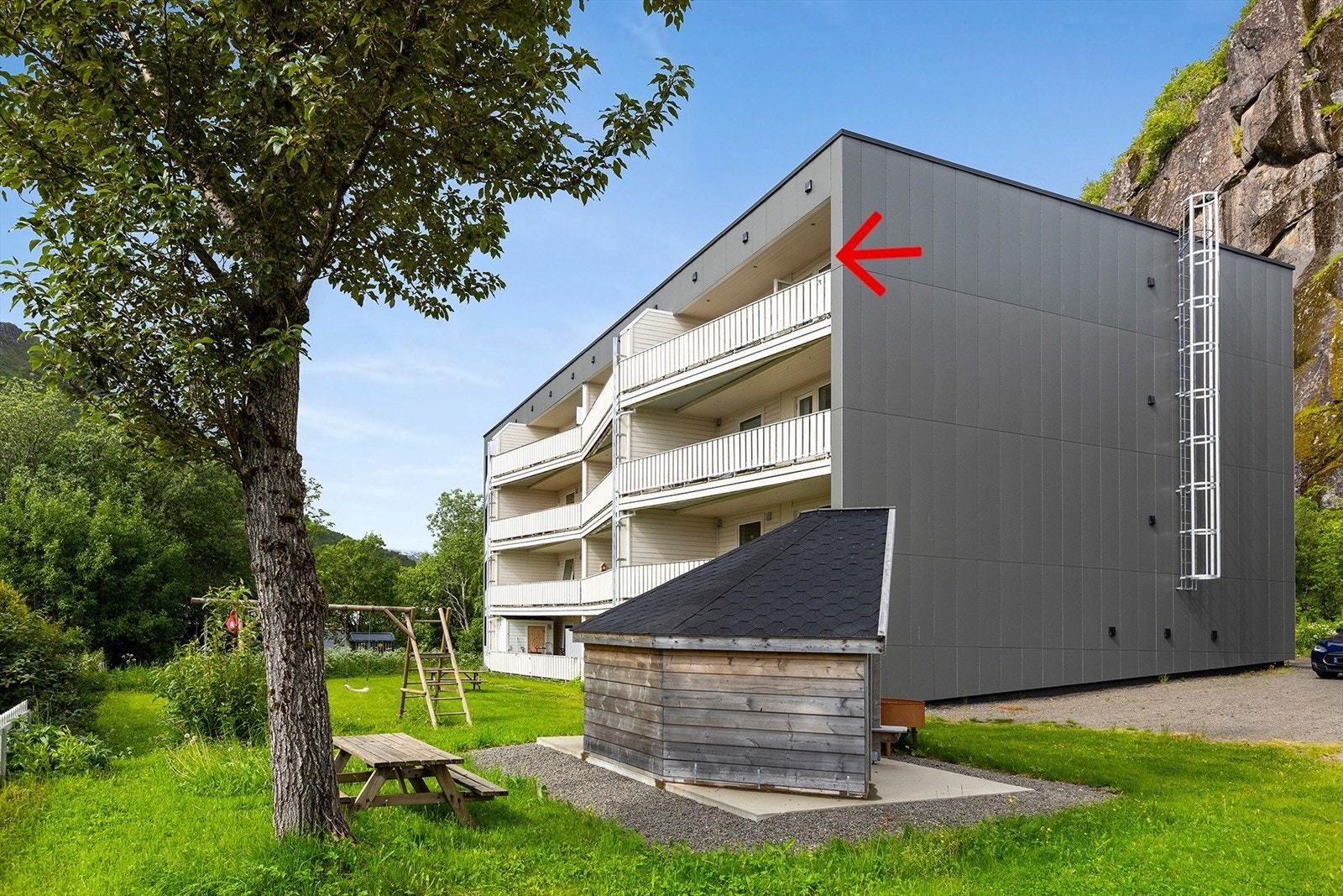 Toppleilighet med stor balkong - Veldig trivelig fellesområde Galleribilde