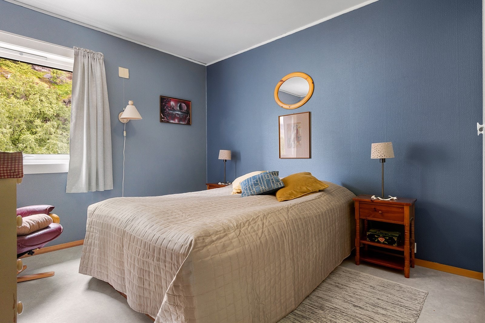 Romslig soverom Galleribilde