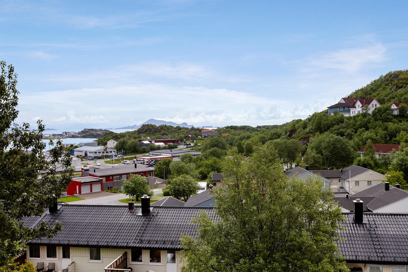 Utsikt mot sjø Galleribilde