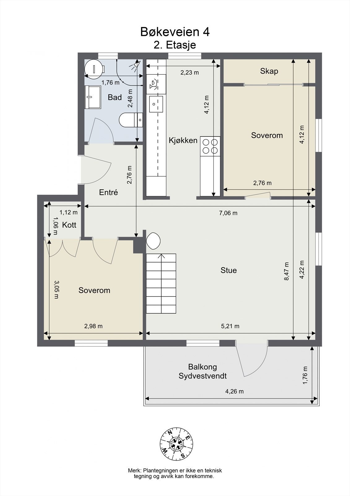 Plantegning 2. etasje. Galleribilde