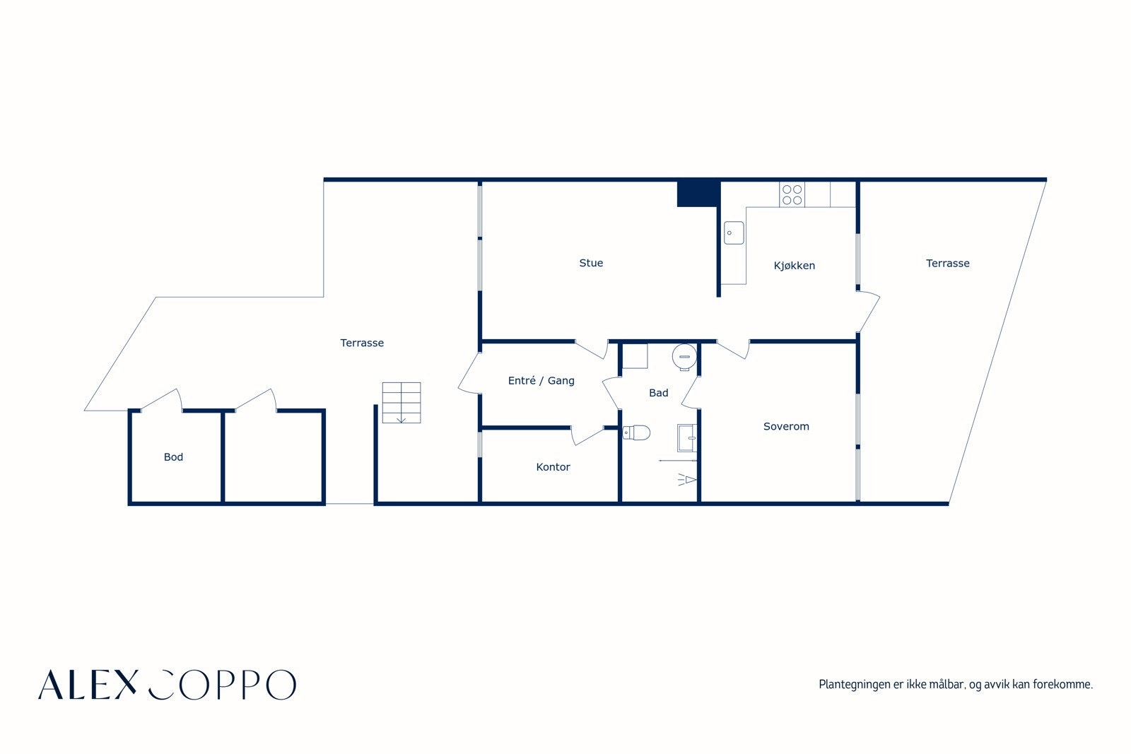 Flaktveitvegen 650A - 2D Floor Plan Galleribilde