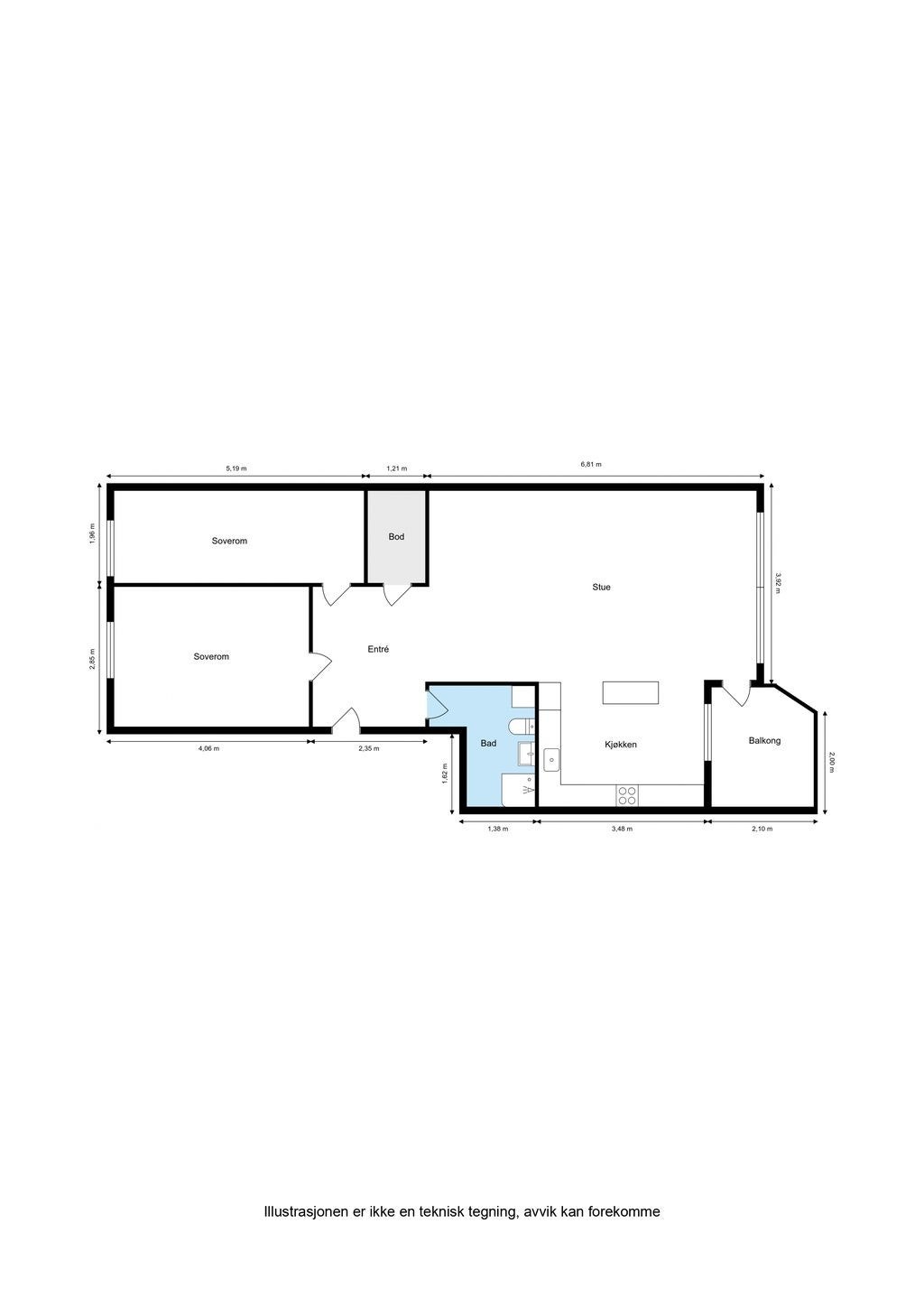 Plantegning Galleribilde