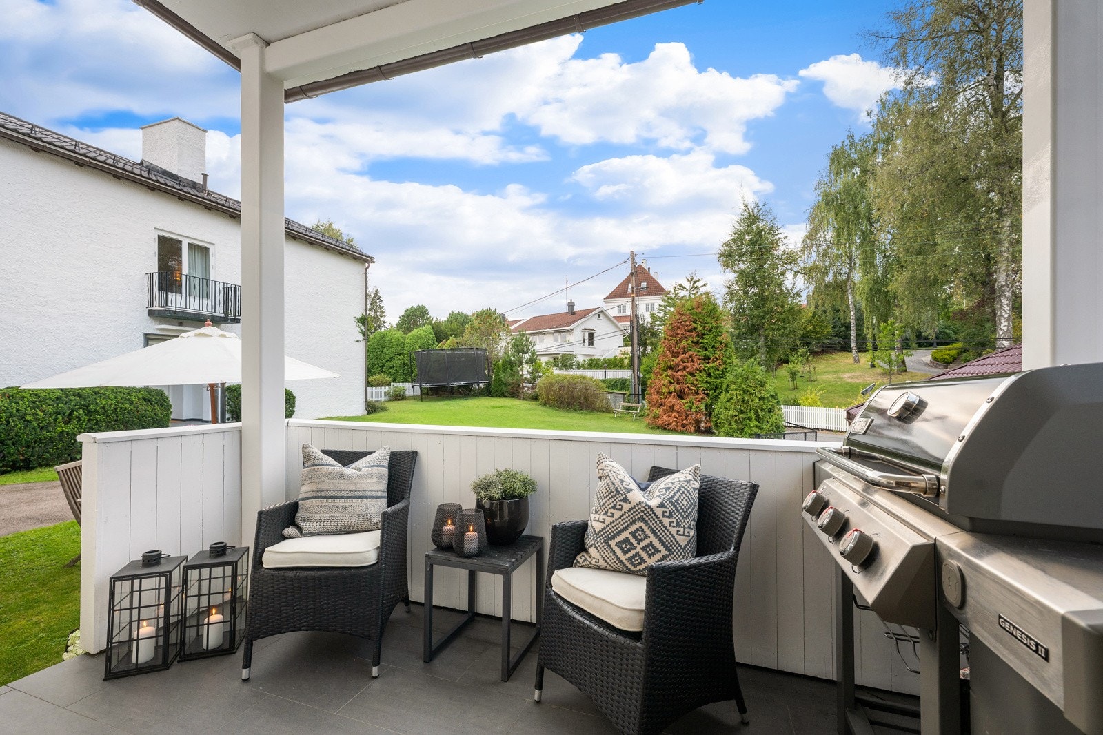 Svært gode solforhold på balkongen som er ca 7 kvm Galleribilde