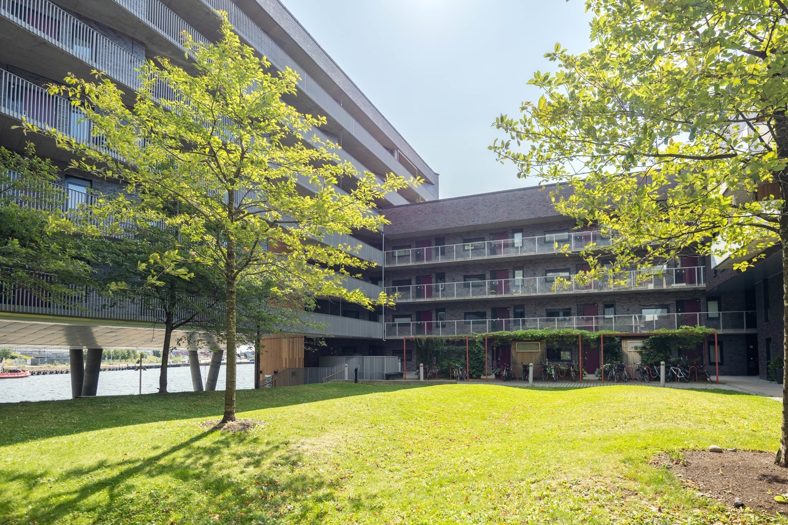 Pent opparbeidet og beplantet fellesarealer. Galleribilde