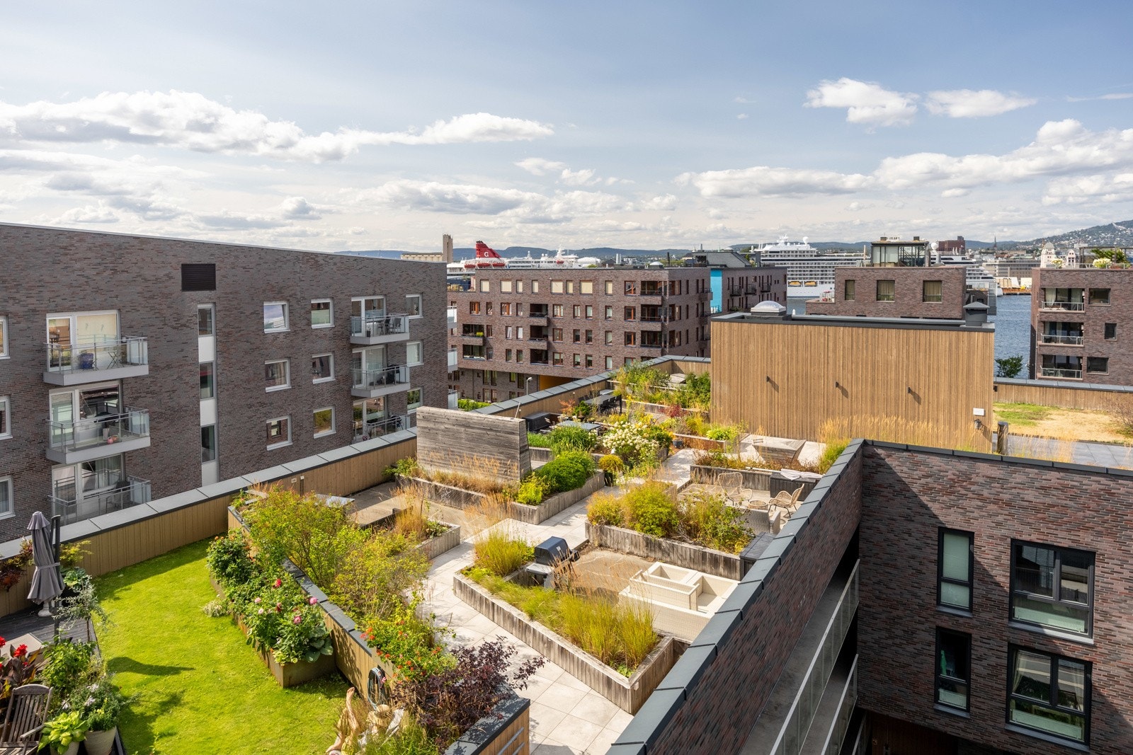 Sameiet har stor felles takterrasse. Galleribilde
