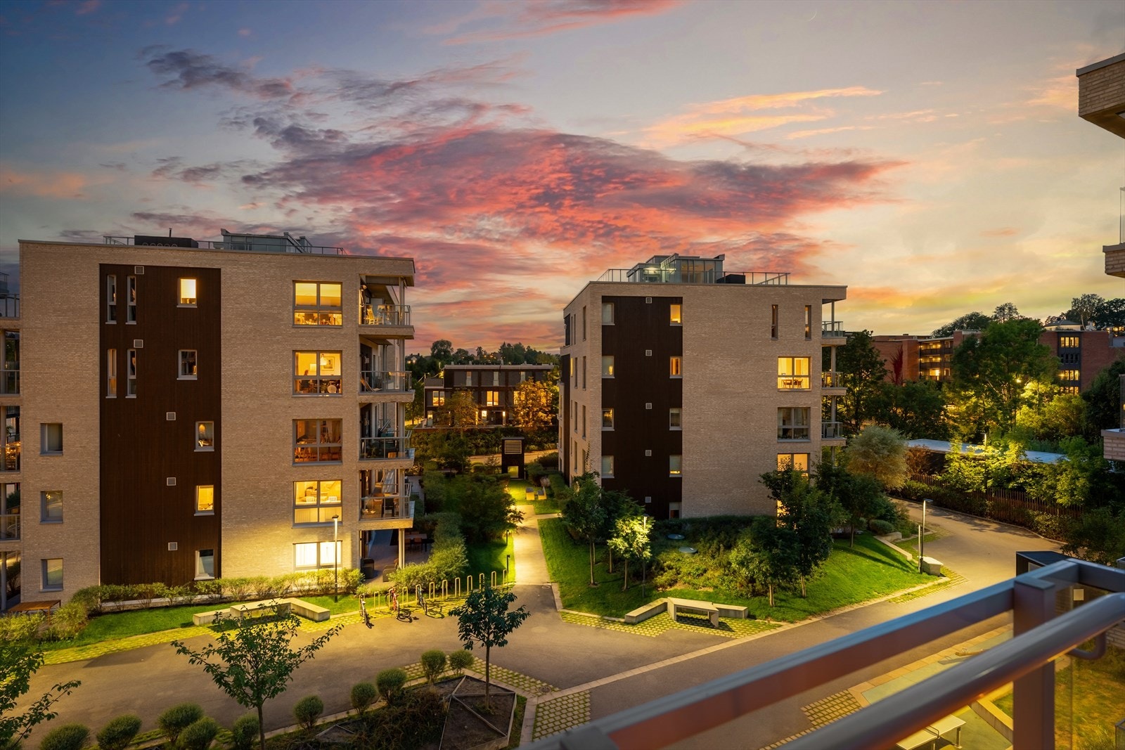 Utsikt fra balkongen. Galleribilde