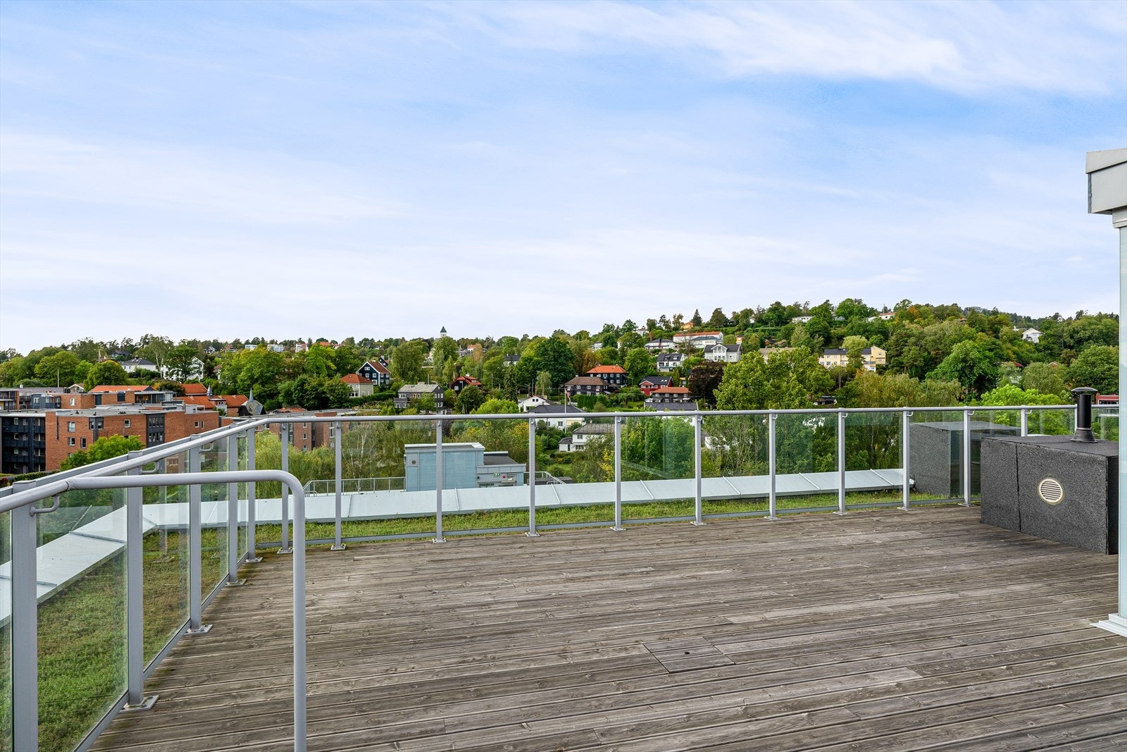 Panoramautsikt fra takterrassen Galleribilde