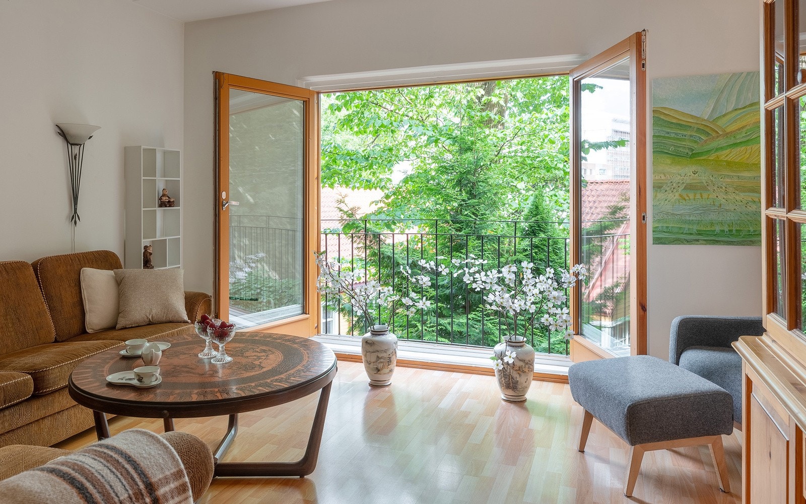 Leiligheten har fått ny 1-stavs parkett etter at bildene ble tatt Galleribilde