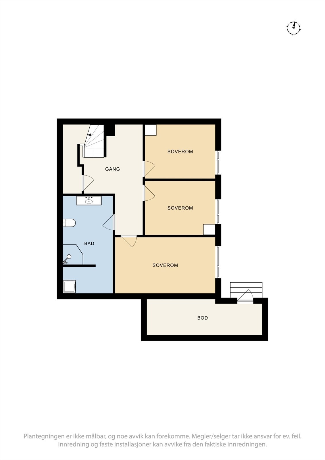 Plantegning underetasje Galleribilde