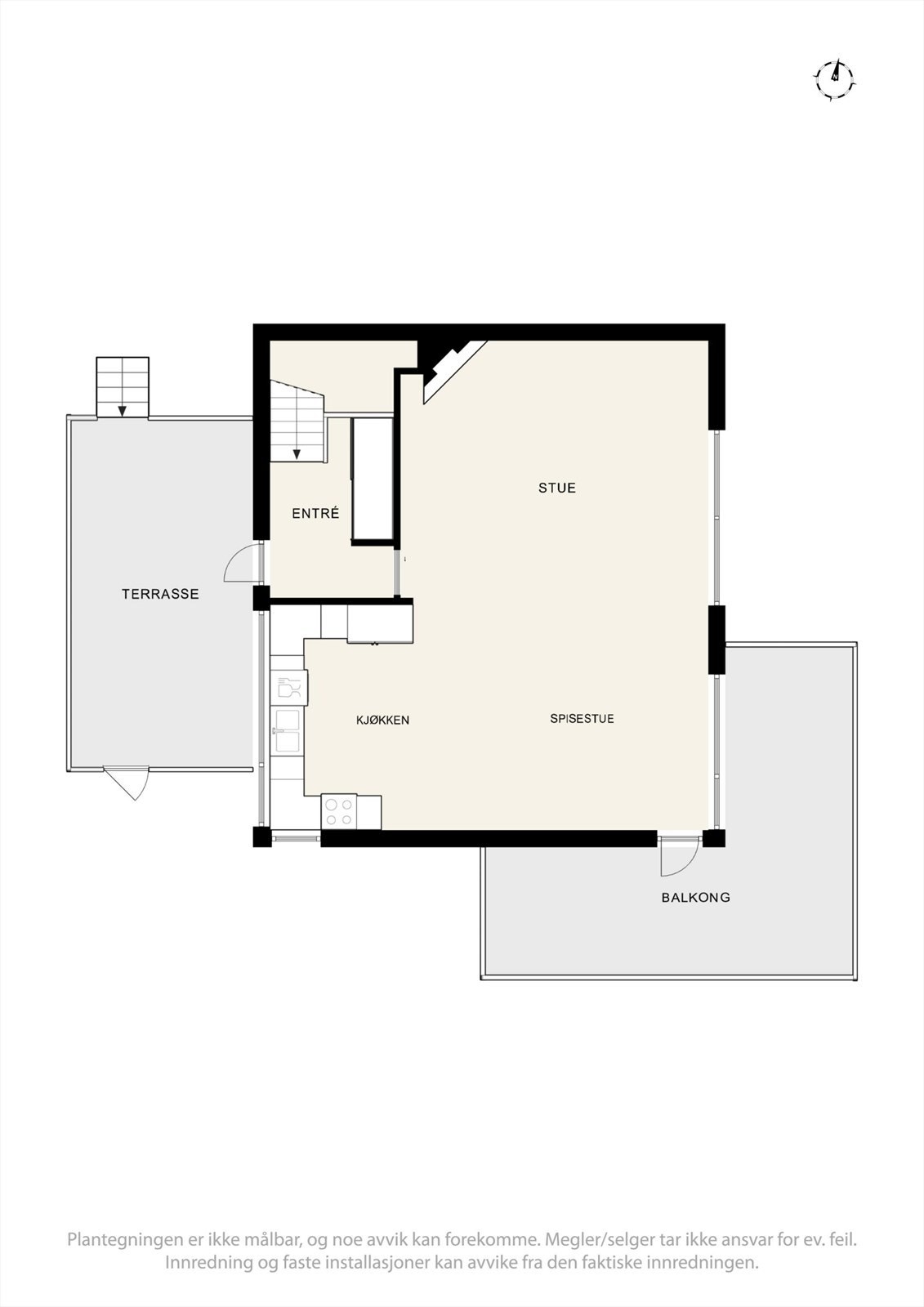 Plantegning 1. etasje Galleribilde