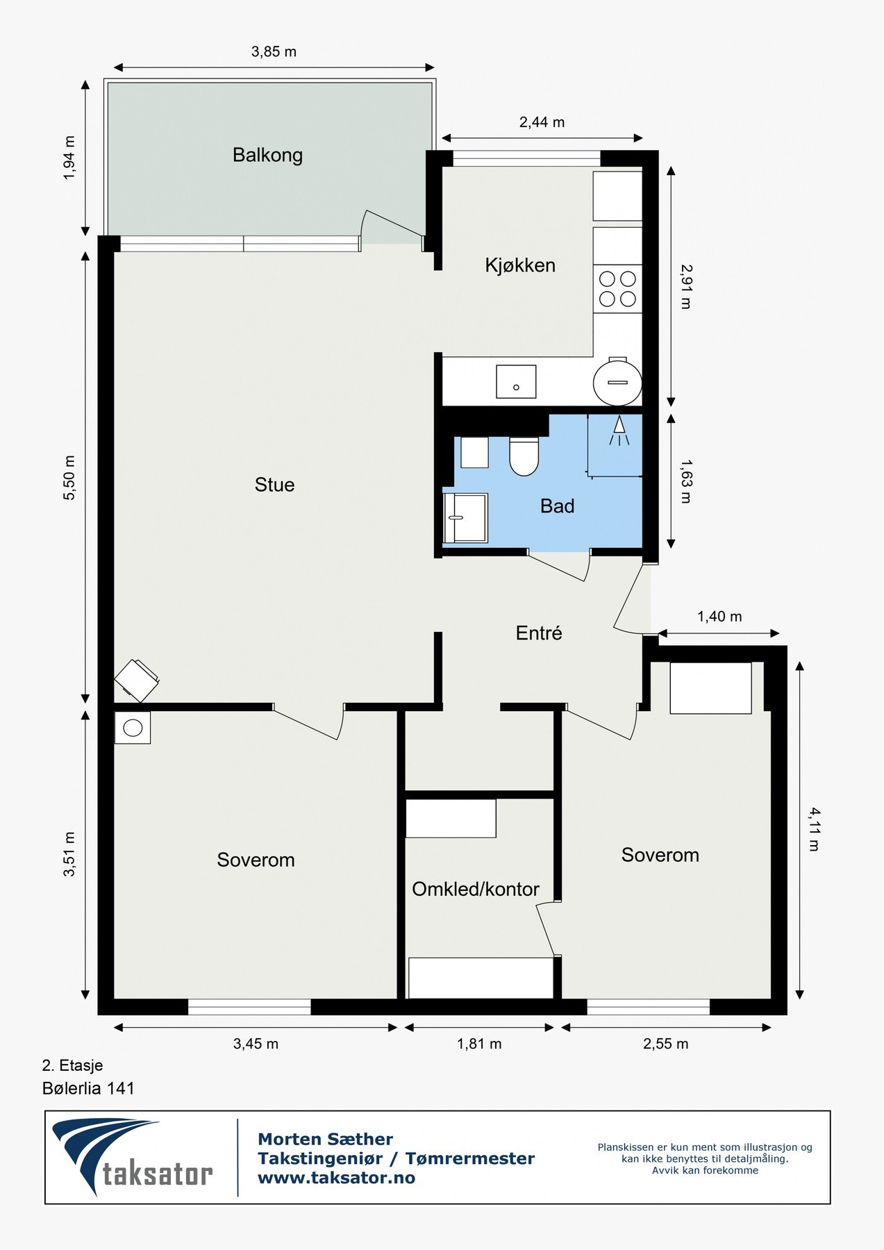 Plantegning Galleribilde