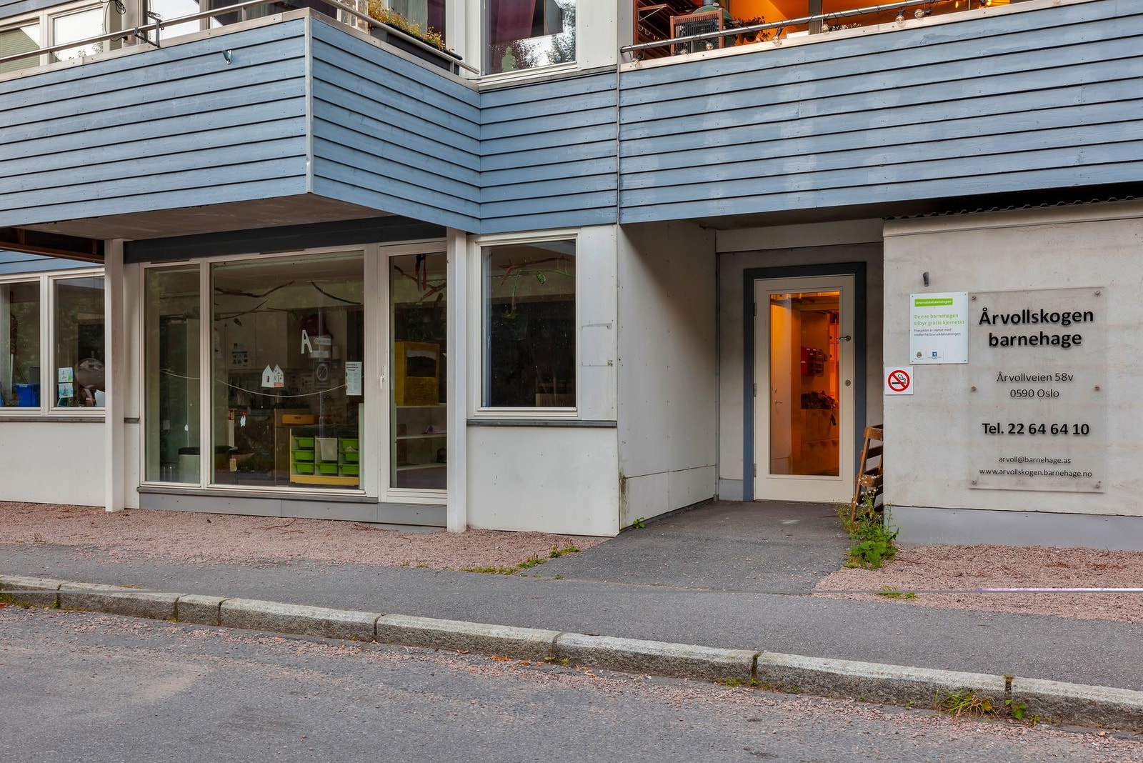 Det er lett å være småbarnsfamilie i Årvollskogen. Med barnehage i sameiet, og en helt ny barnehage rett bak sameiet er levering/henting en enkel jobb Galleribilde