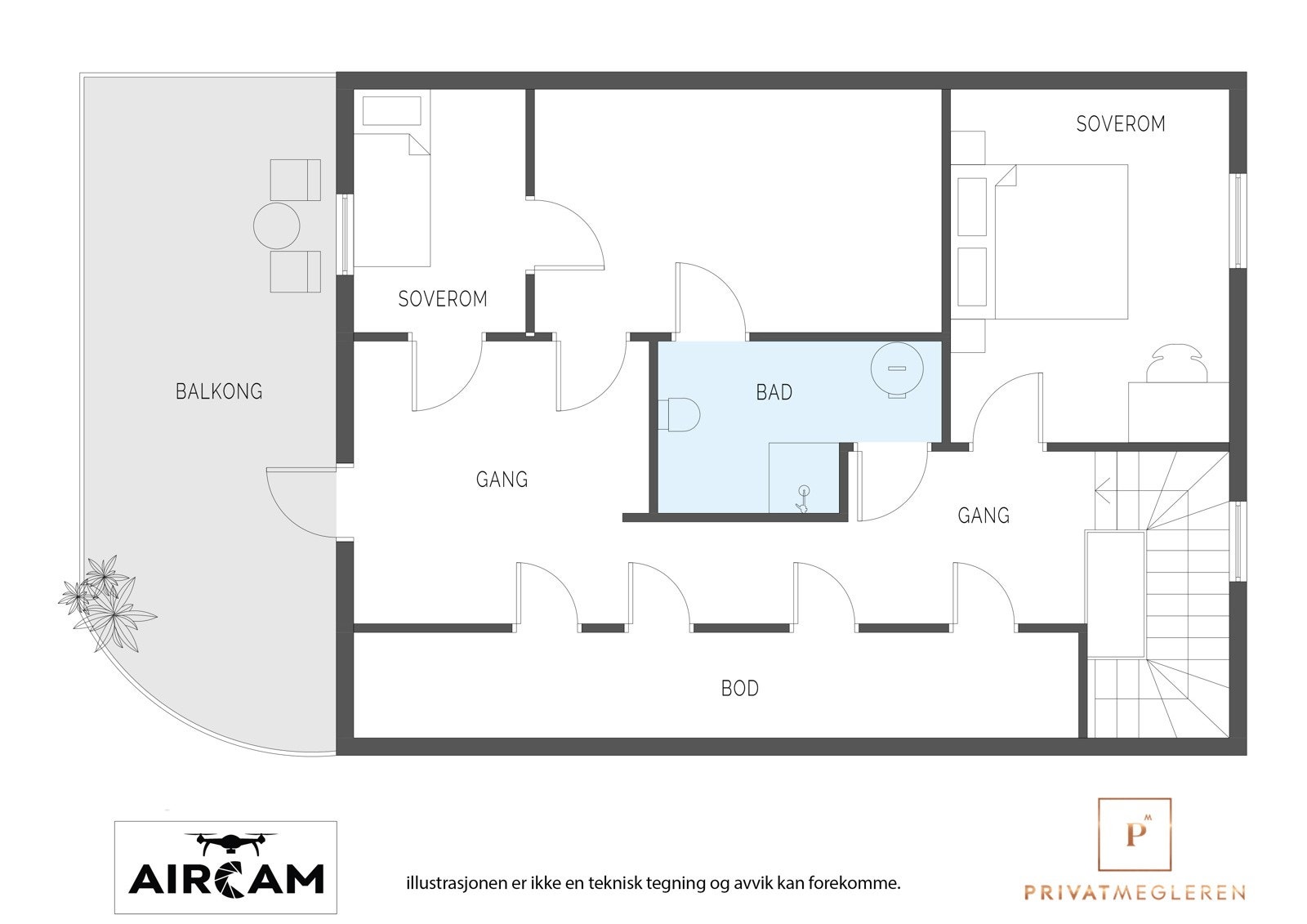 Plantegning 2. etasje. Galleribilde
