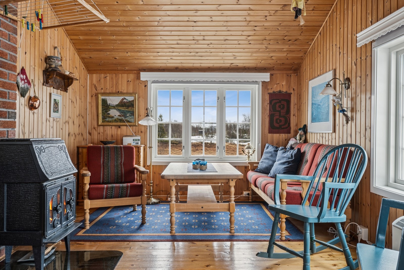 Flott utsikt fra stuevinduene. Galleribilde