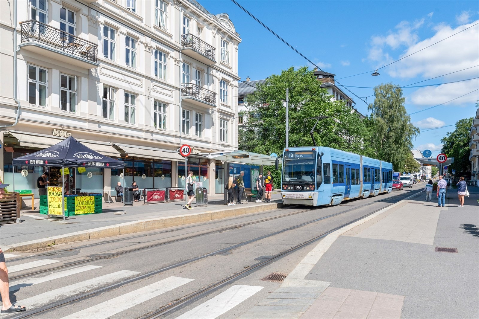 Bislett/ St. Hanshaugen kun kort gåavstand fra boligen. Galleribilde