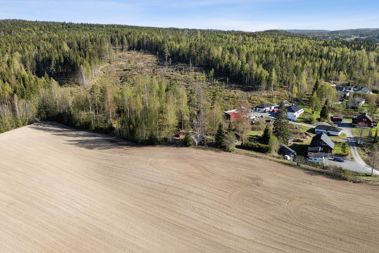 Rett bak egen husvegg er det flotte turstier sommer og vinter. Galleribilde