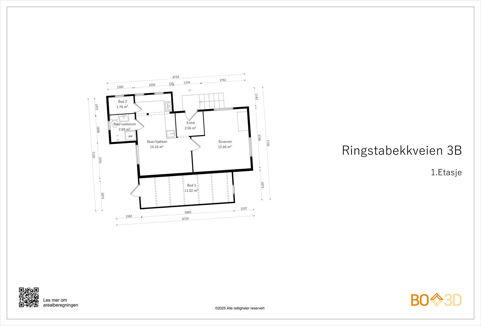 Plantegning anneks Galleribilde