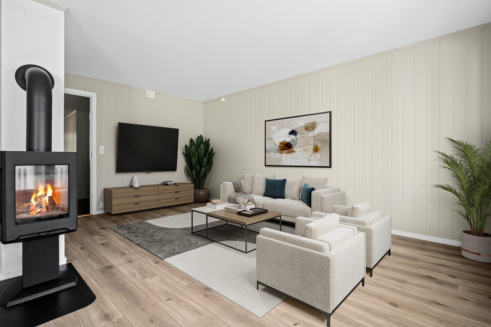 Digitalt møblert. Galleribilde