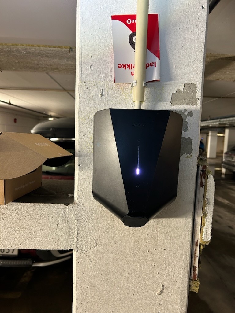 Installert lader fra Zaptec i 2024 Galleribilde