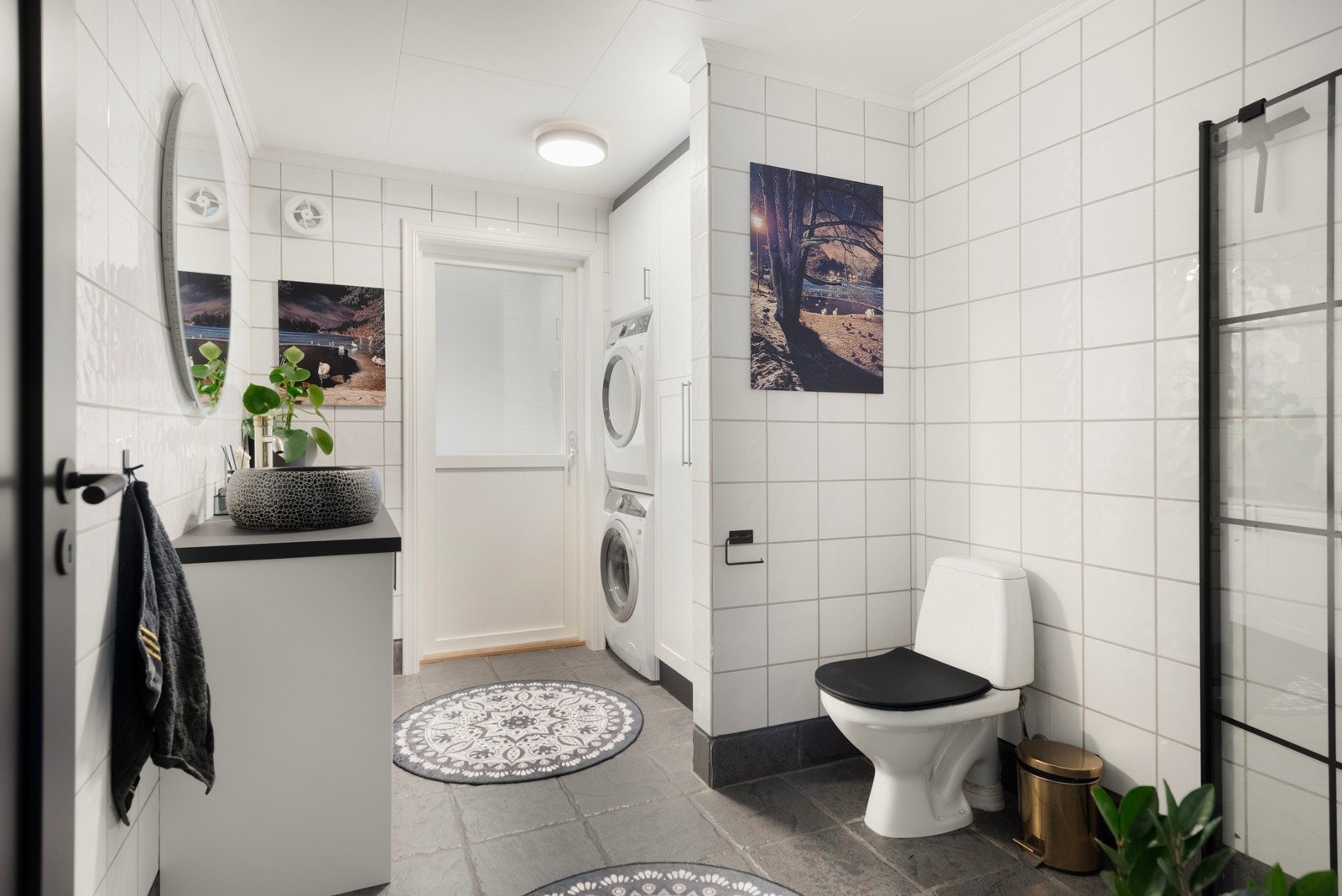 Her er det også opplegg til vaskemaskin Galleribilde