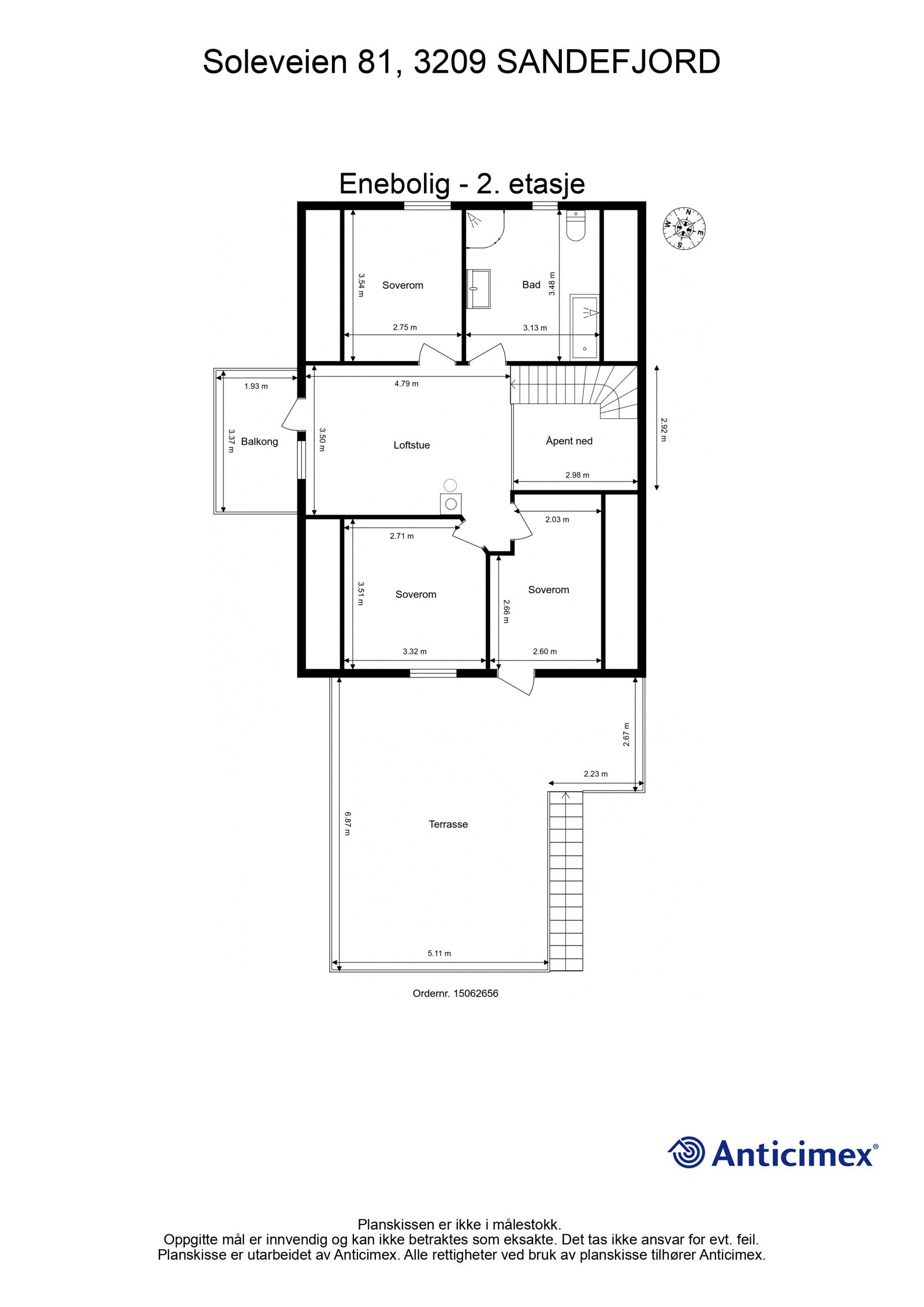 Plantegning 2.etasje Galleribilde