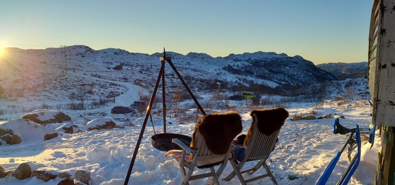 Nydelig vinterkveld! Selgers bilde. Galleribilde