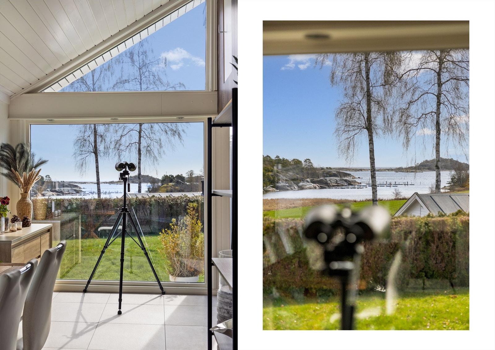 Her har man store vindusflater som slipper inn mye lys og du kan nyte utsikten. Galleribilde