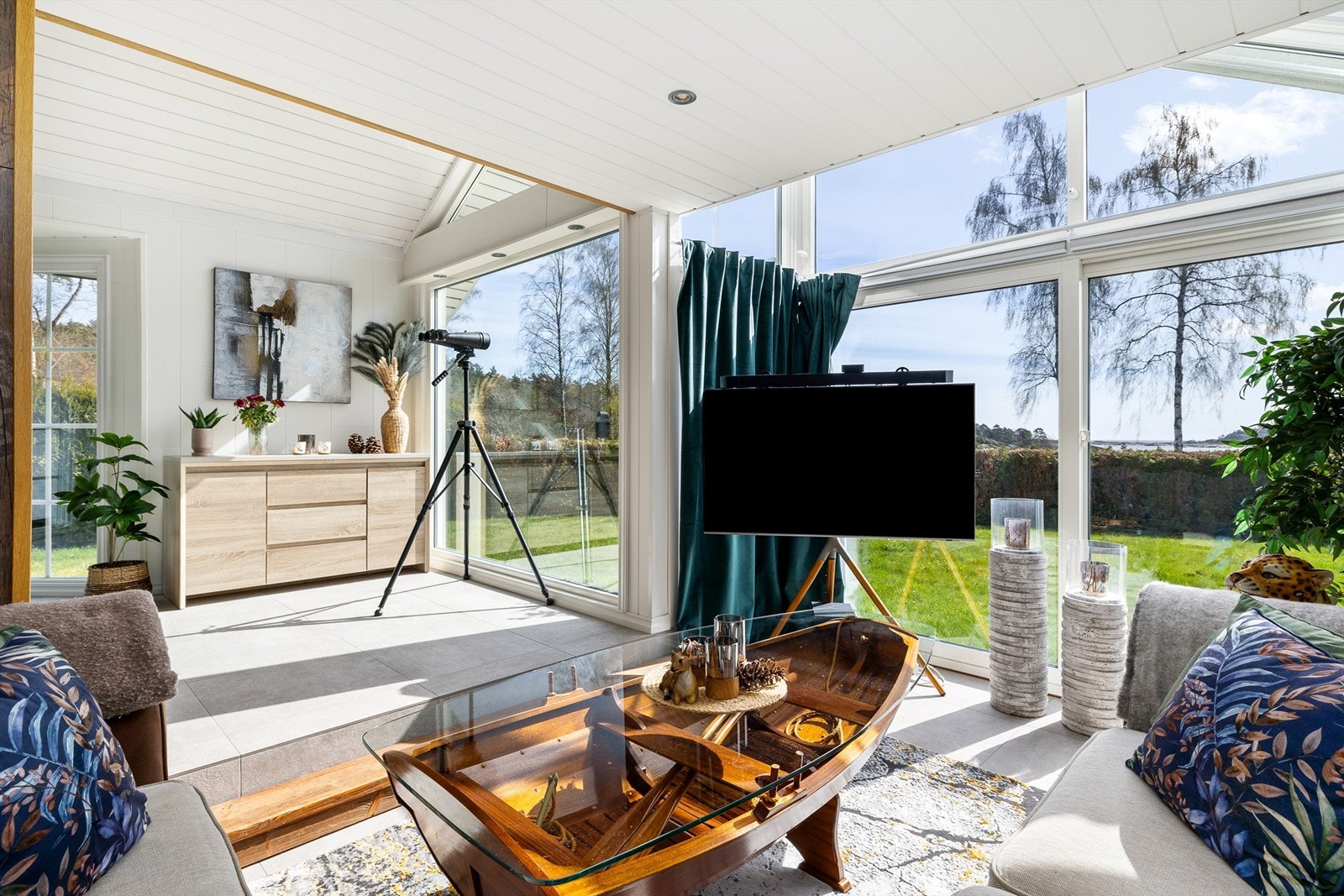 Fantastiske lysforhold i denne stua. Galleribilde