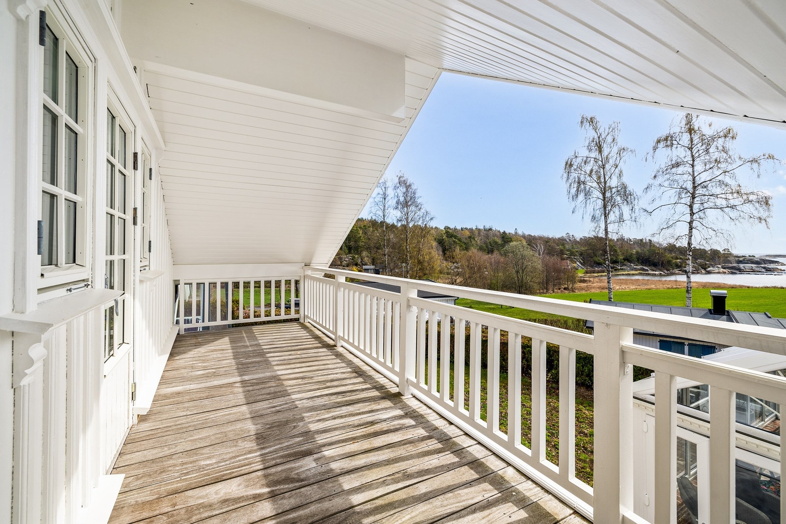 Nydelig utsikt fra balkongen. Galleribilde