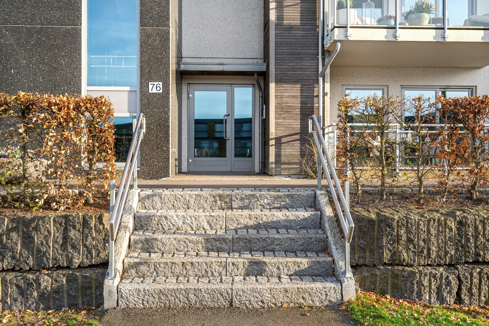 Flott adkomst til bygget Galleribilde