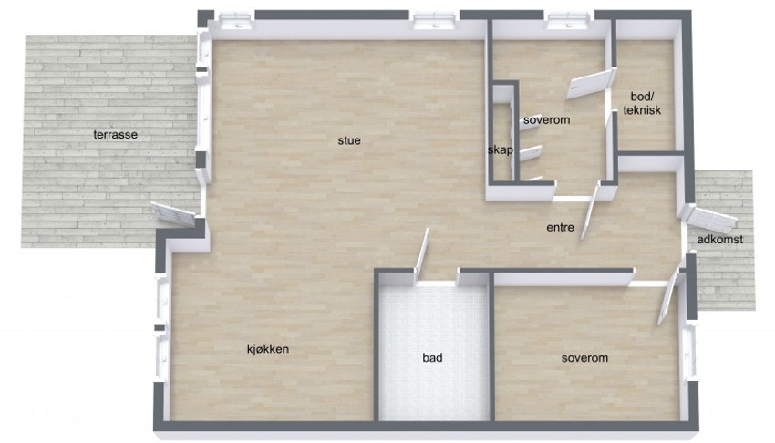Plantegning Galleribilde
