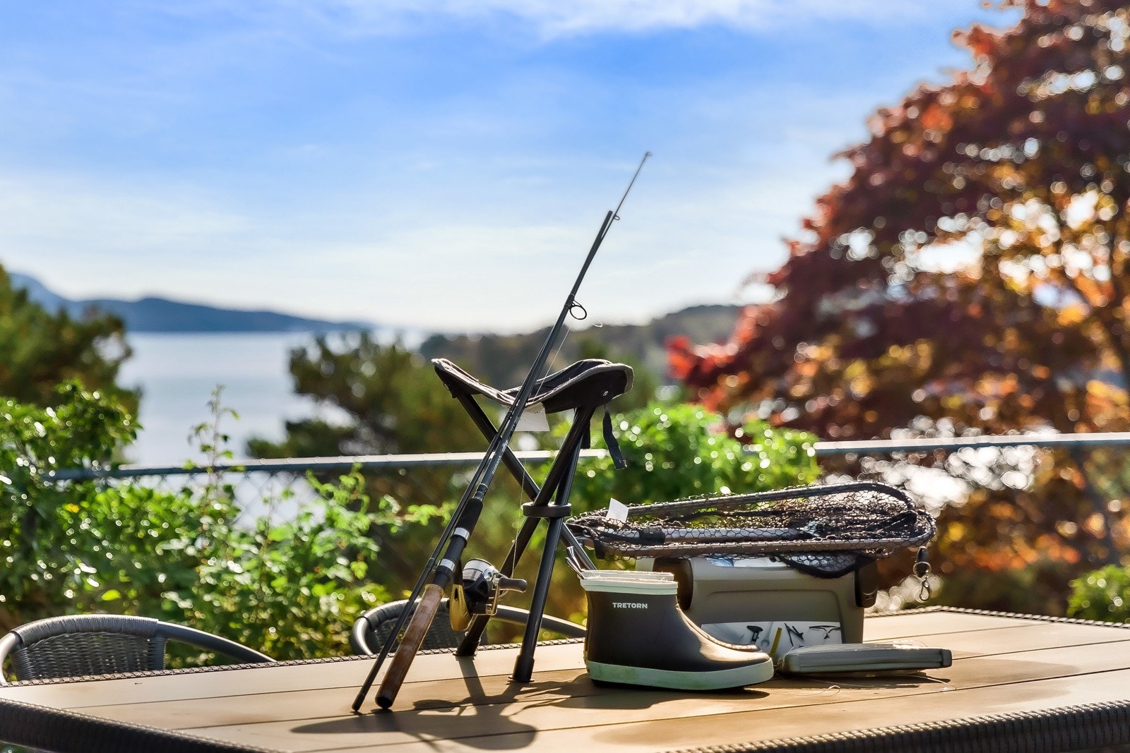 Kort vei for å prøve fiskelykken. Galleribilde