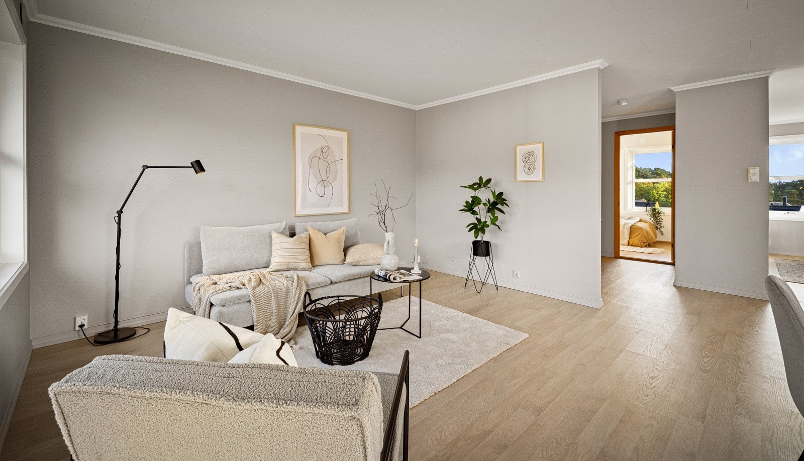 Fine delikate farger i boligen. Galleribilde