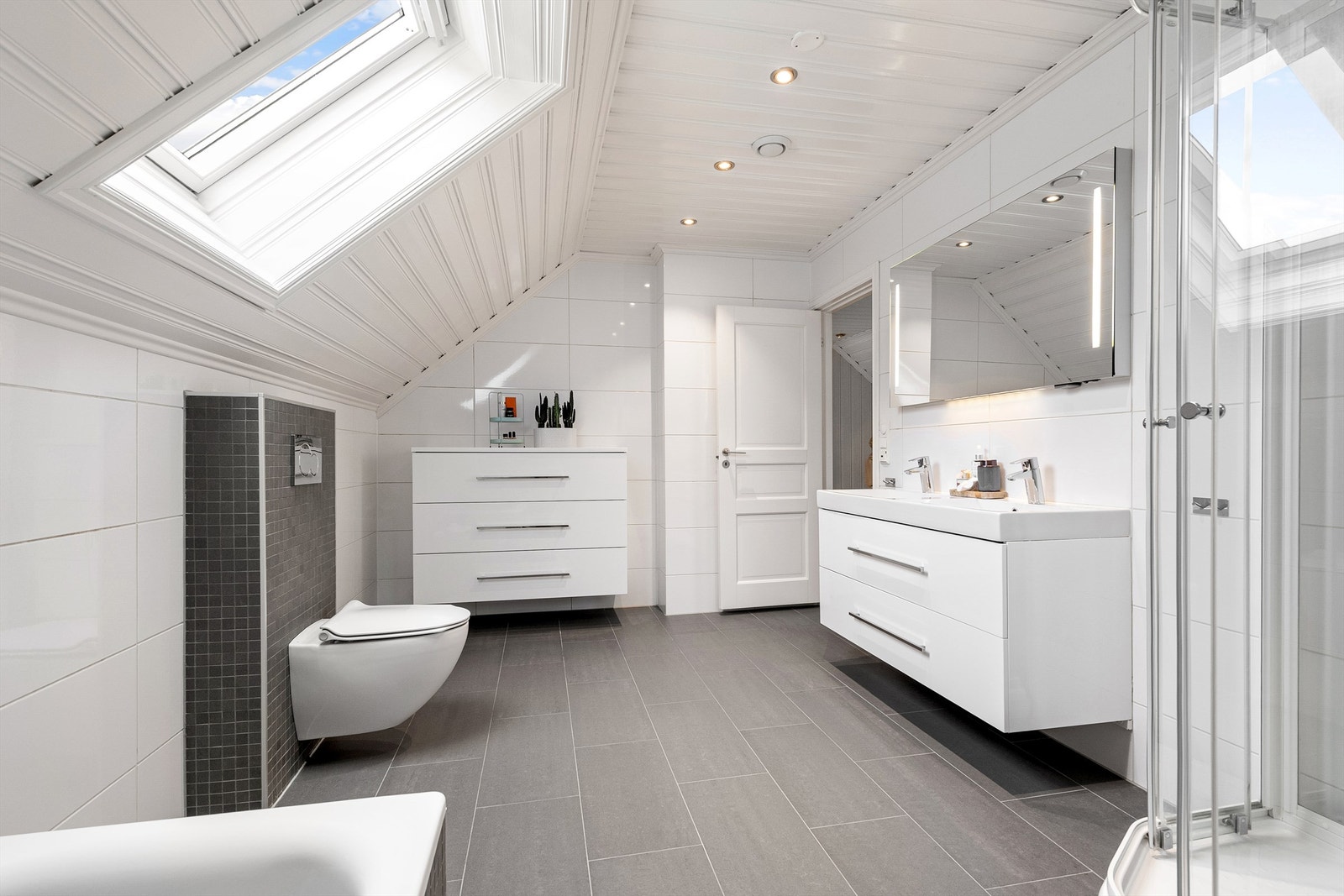 Bad på loft Galleribilde