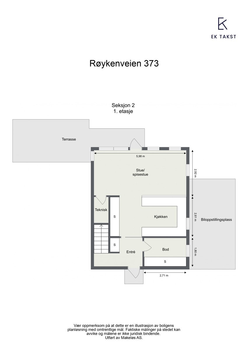Plantegning - 1. etasje Galleribilde